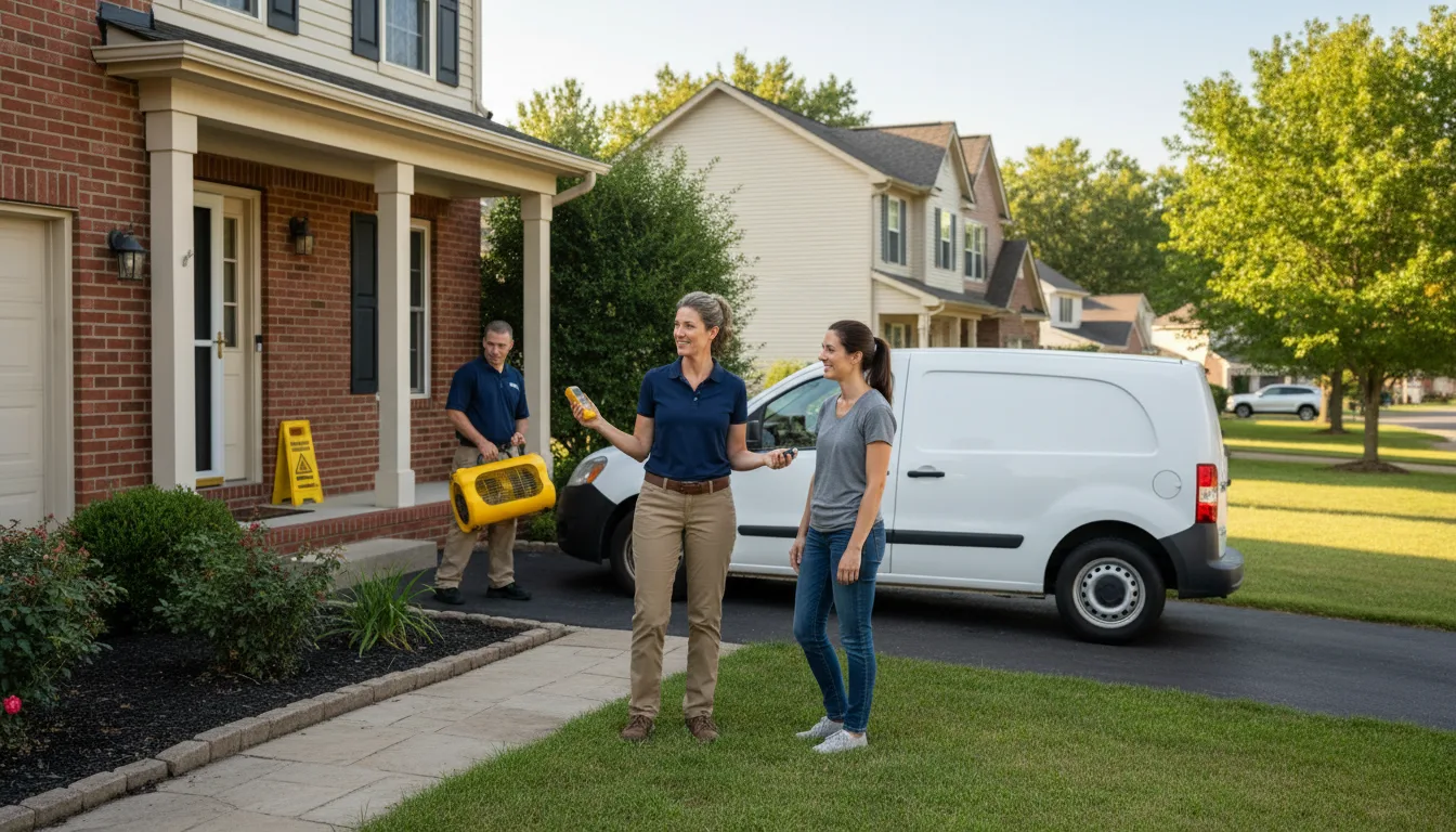 Residential water damage restoration in Outlook, MT